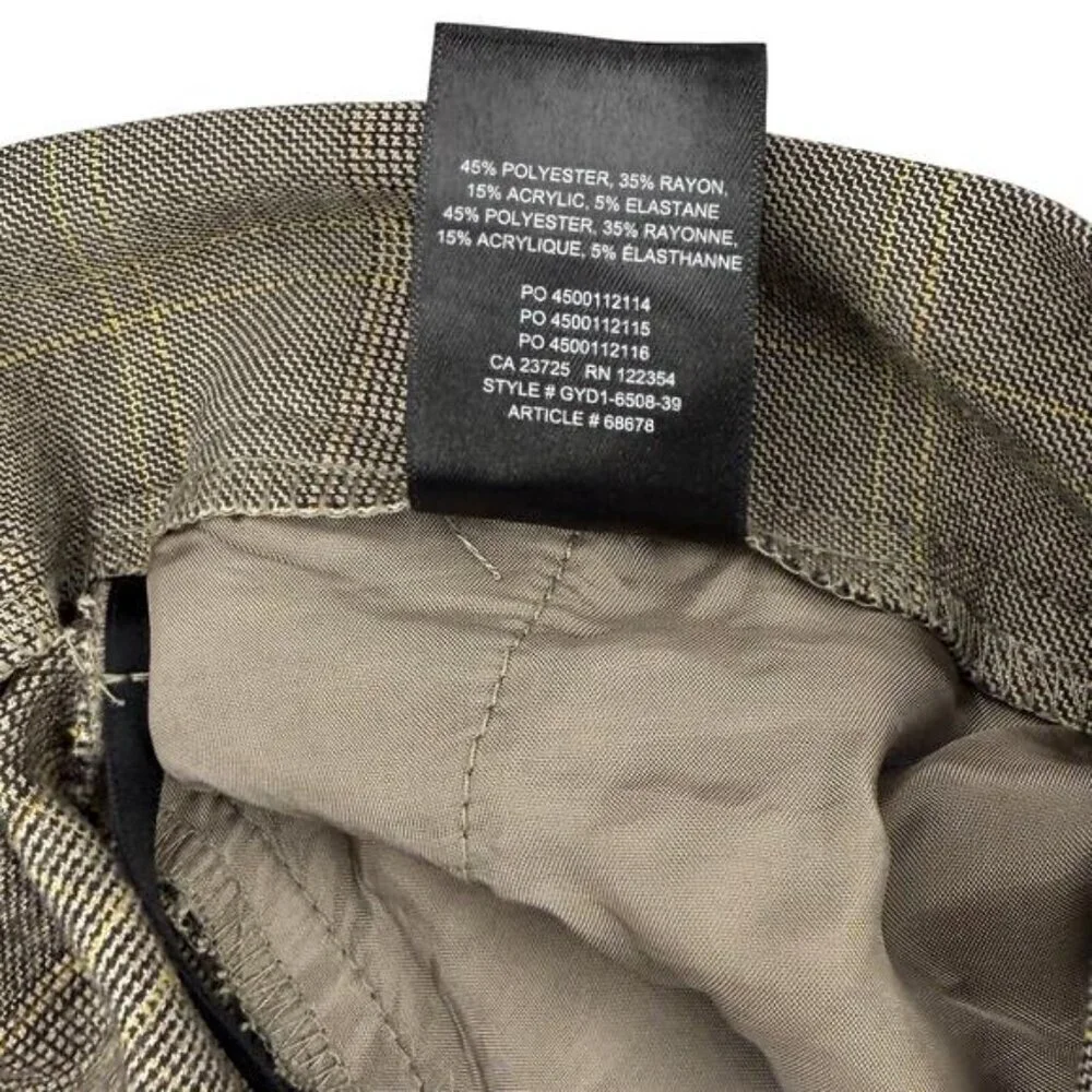 BABATON Aritzia Conan Plaid Dress Pant Sz 2 - Picture 6 of 7